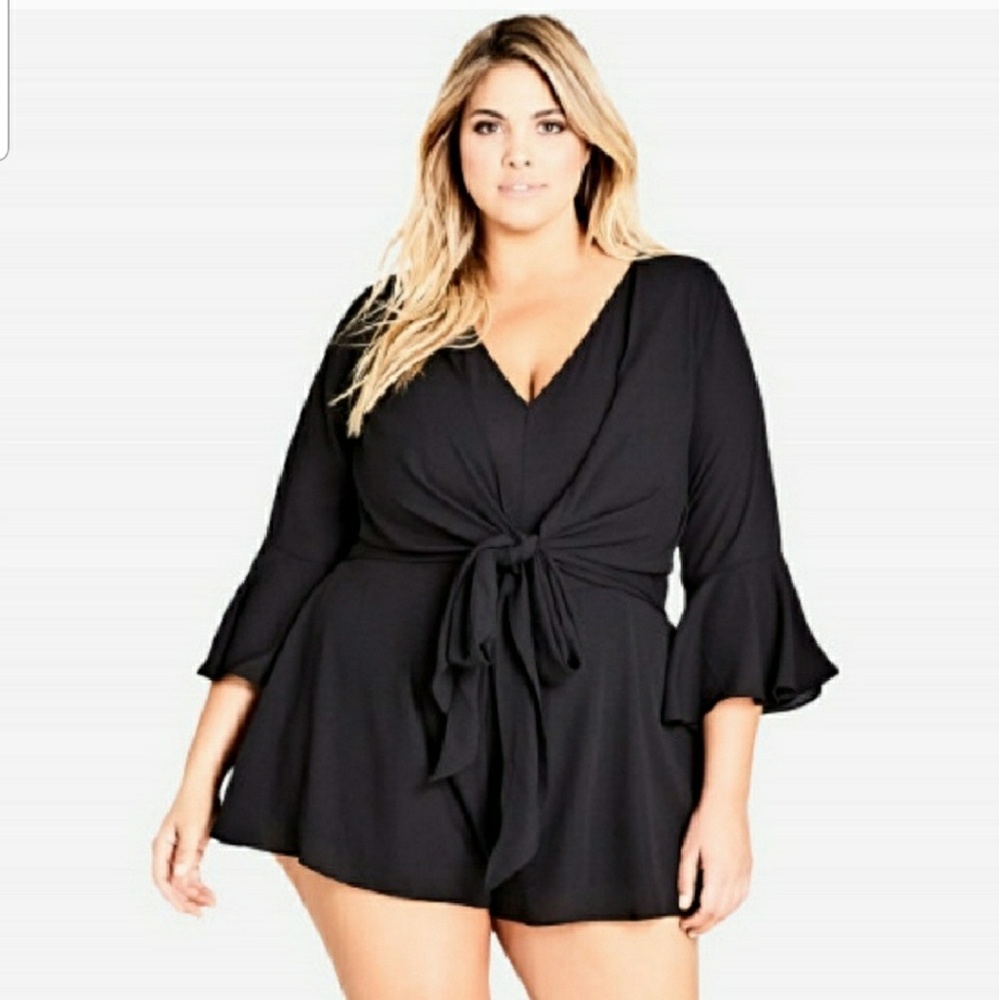 Black playsuit romper